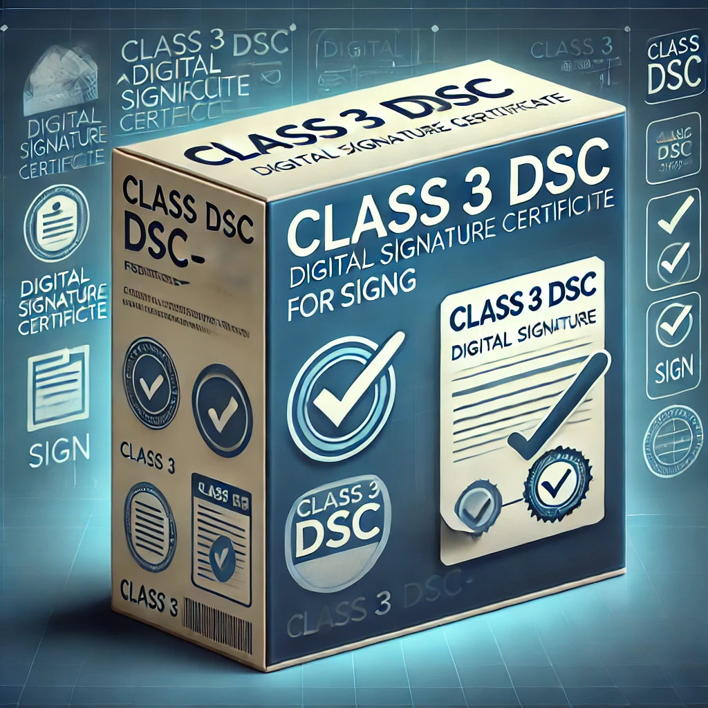 DSC Class 3 Sign only for Organization (without token)